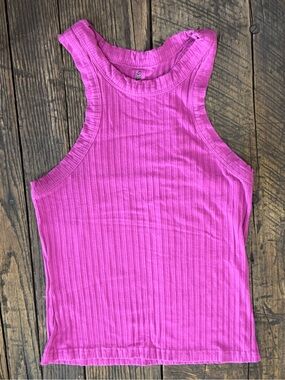 Free People FP Movement Women's Ribbed Tank Top Size XS Pink Mauve